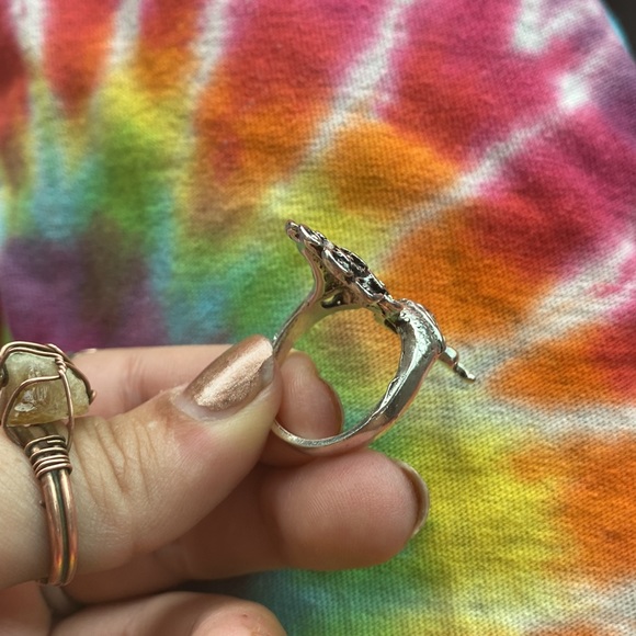 VINTAGE PEACOCK RING - Picture 3 of 3